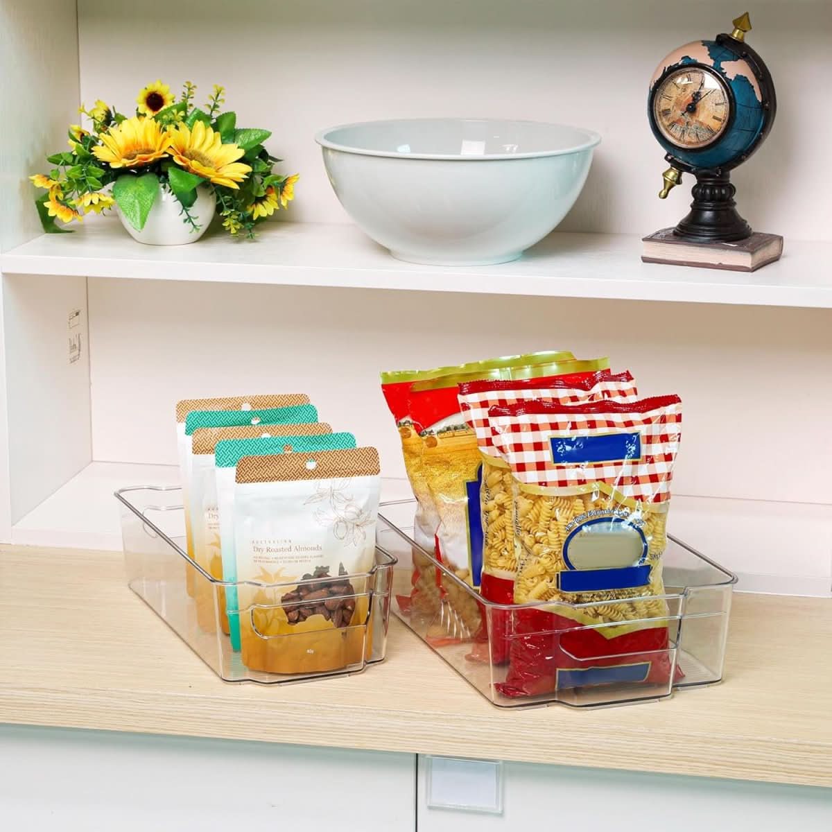 BowLift | Transparent storage boxes for fridge & kitchen in a set of 4