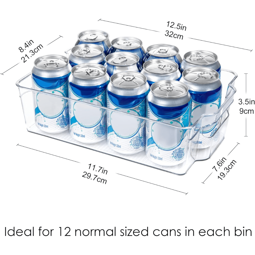 BowLift | Transparent storage boxes for fridge & kitchen in a set of 4
