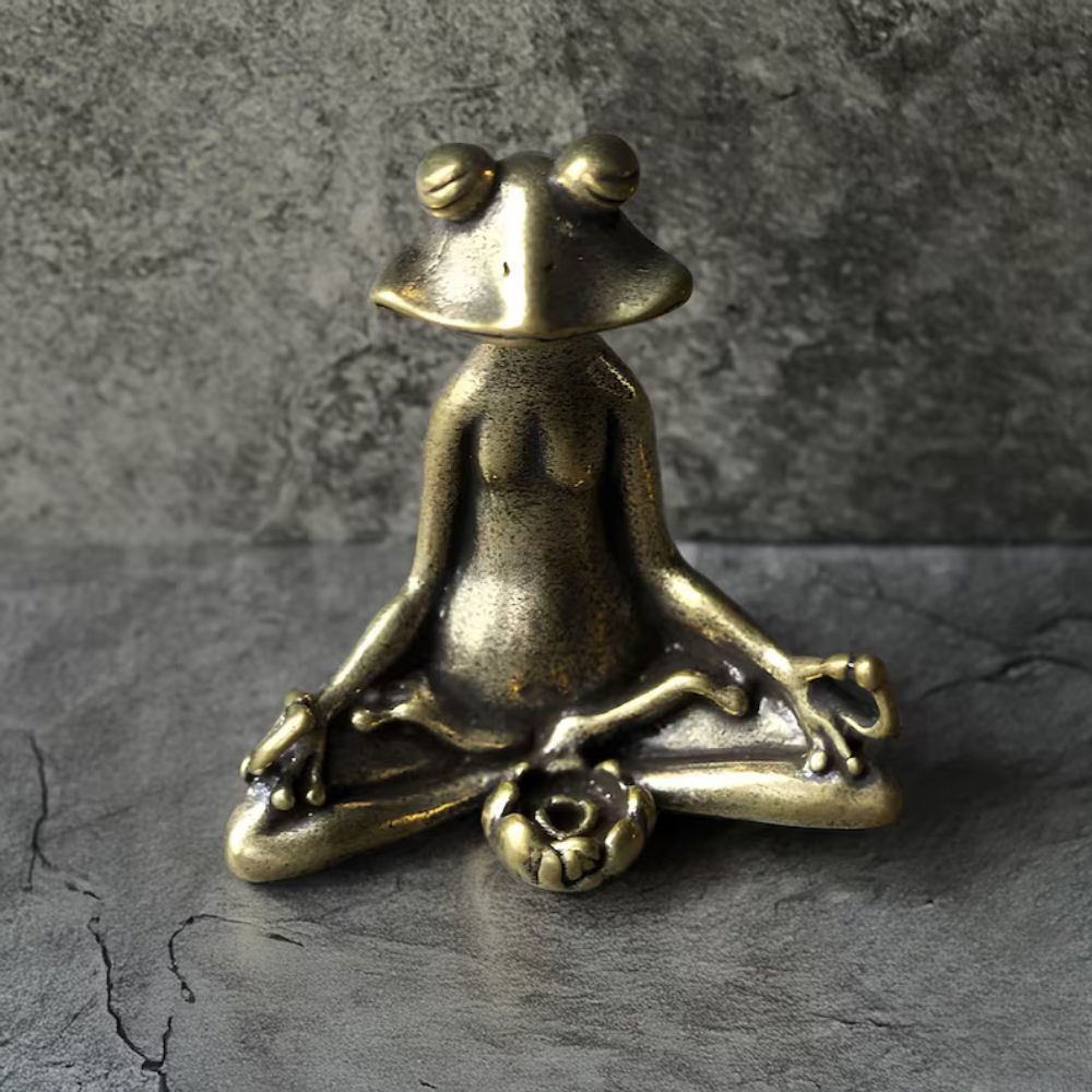 BowLift | Calm Lotus Frog Miniature Figurine