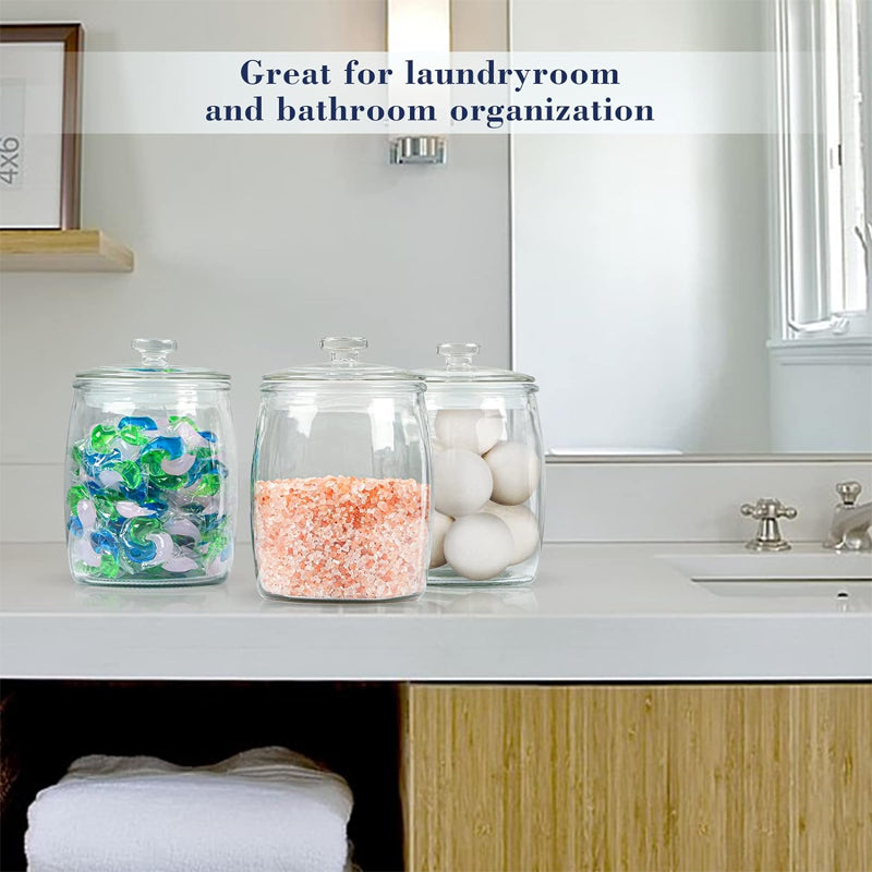 BowLift | 1/2 gallon glass jar with lid, candy medicine bottle sealed jar, flower tea, pickles and wine jar, glass rice jar, set of 2