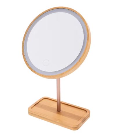 BowLift | Wooden Illuminated Makeup Mirror