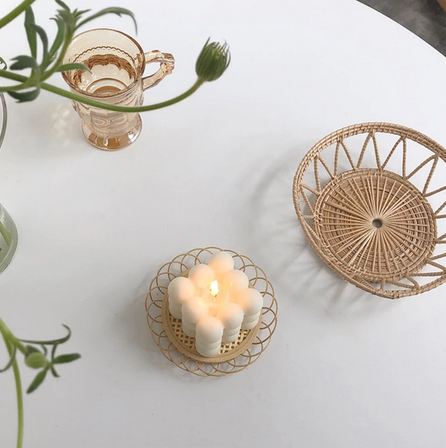 BowLift | Cube Soy Wax White Candle