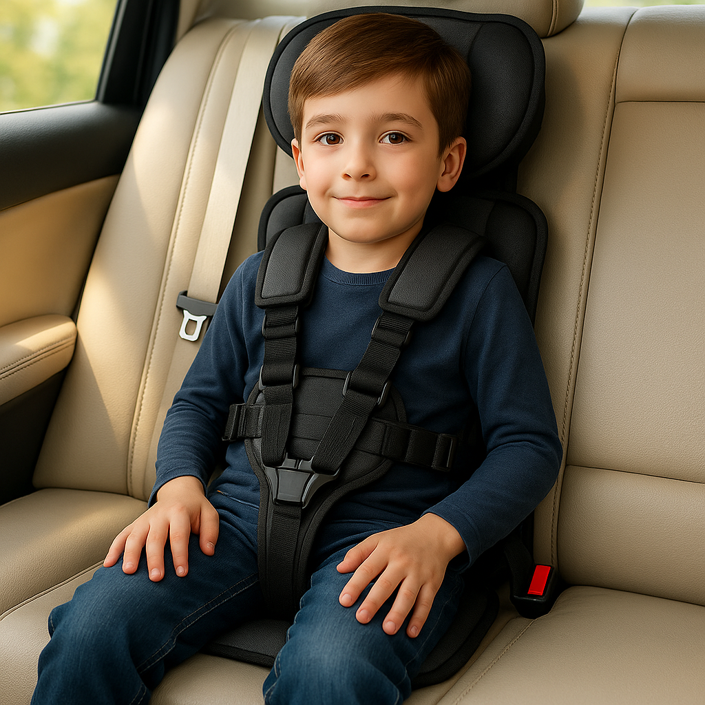BowLift | Travel Car Seat Portable Toddler Booster Safety Compact Harness Foldable