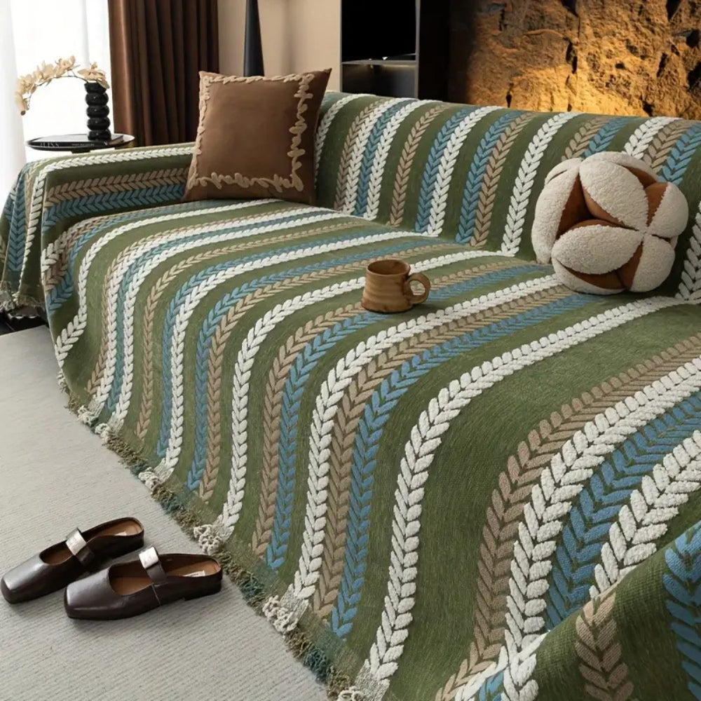 BowLift | Cascade Stripe Sofa Cover