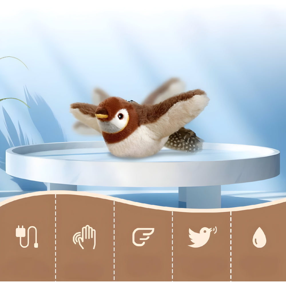 BowLift | Cat Toy Plush Bird Chirping Sound