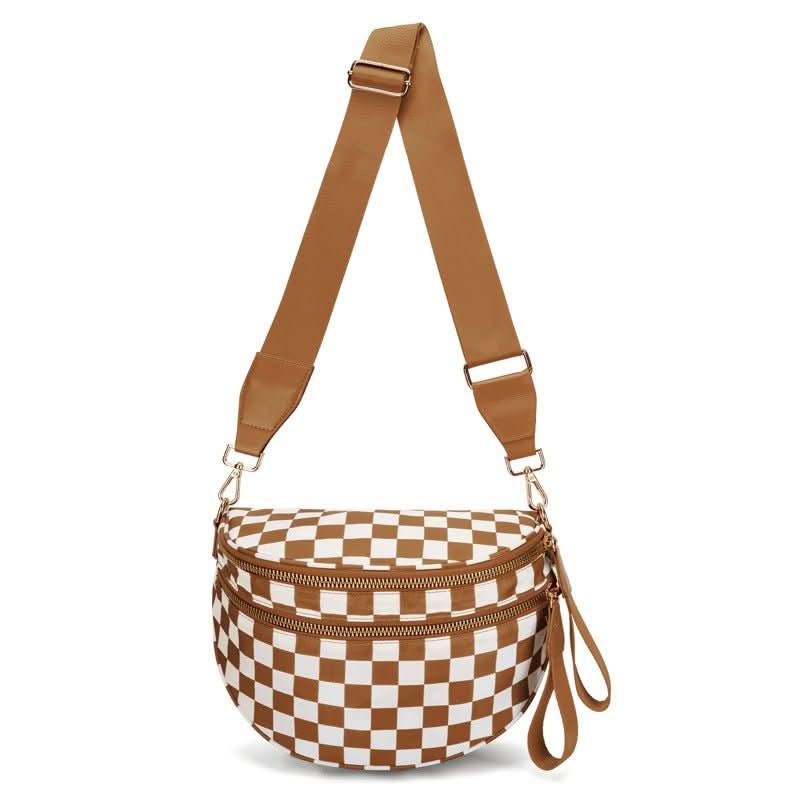 BowLift | Marella Avenue Crossbody Bag | Stylish Checkerboard Bag | Elegant Shoulder Bag for Everyday & Leisure