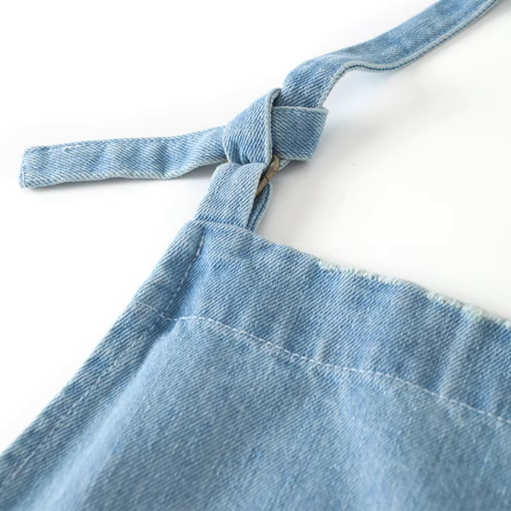 BowLift | Classic Blue Denim Pocket Apron