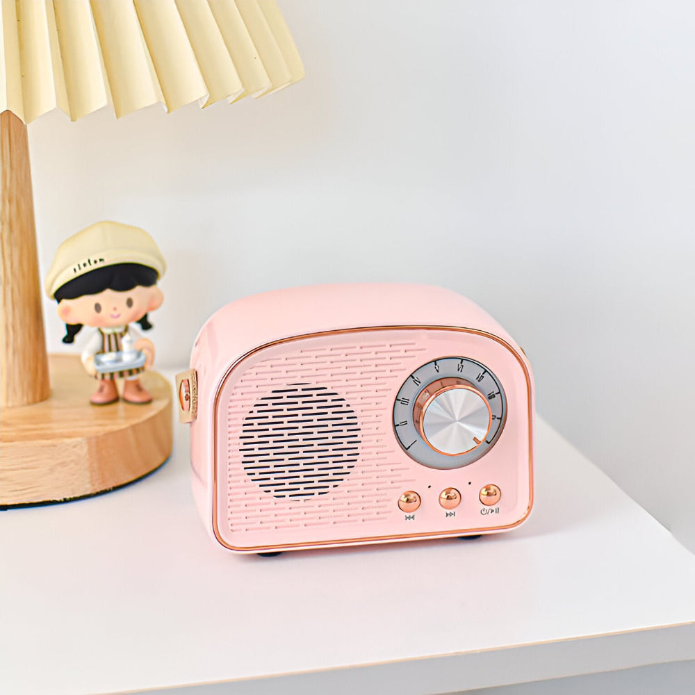 BowLift | Classic Retro Bluetooth Speaker – Stylish Wireless Sound System with Vintage Radio Design