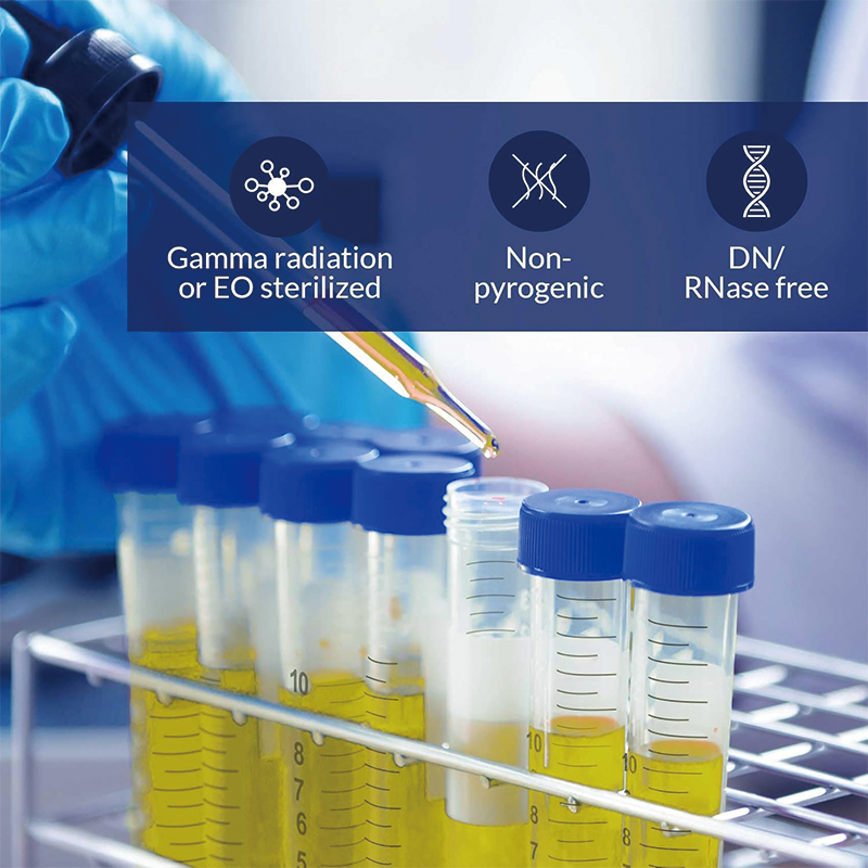 BowLift | 15ml Conical Centrifuge Tubes, Sterile Plastic Tubes with Screw Caps, Plastic Graduated and Write Marks Test Container (100pcs)