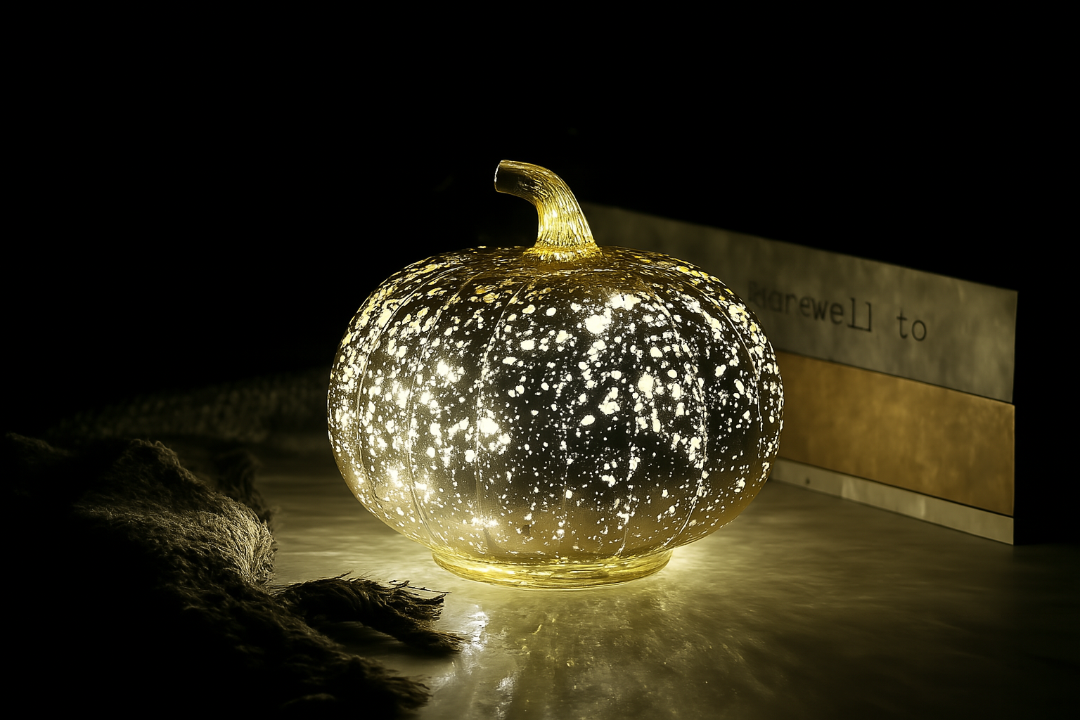BowLift | Halloween Decorations Glass Pumpkin LED Lights Set