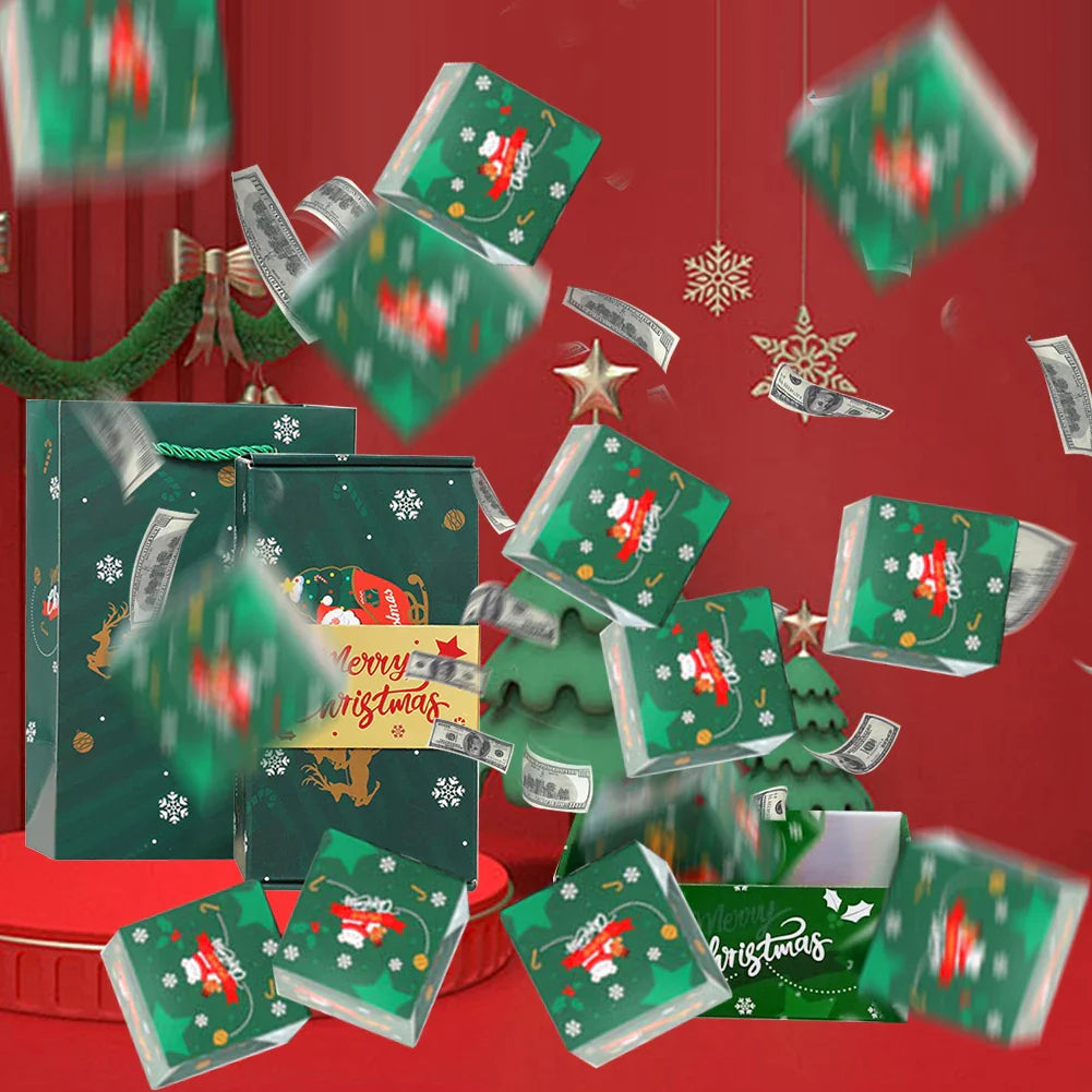 BowLift | Kerstverrassingsdoos Set – Creatieve DIY Cadeaudozen met Pop-Up Effect