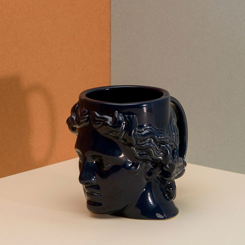 BowLift | Ceramic Antique Greek Head Mug