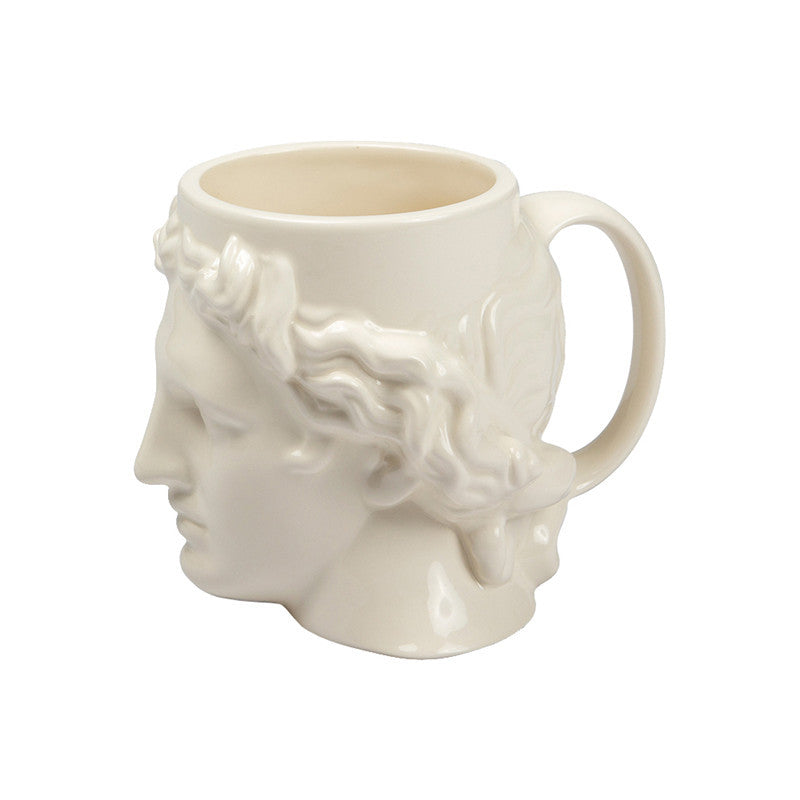 BowLift | Ceramic Antique Greek Head Mug