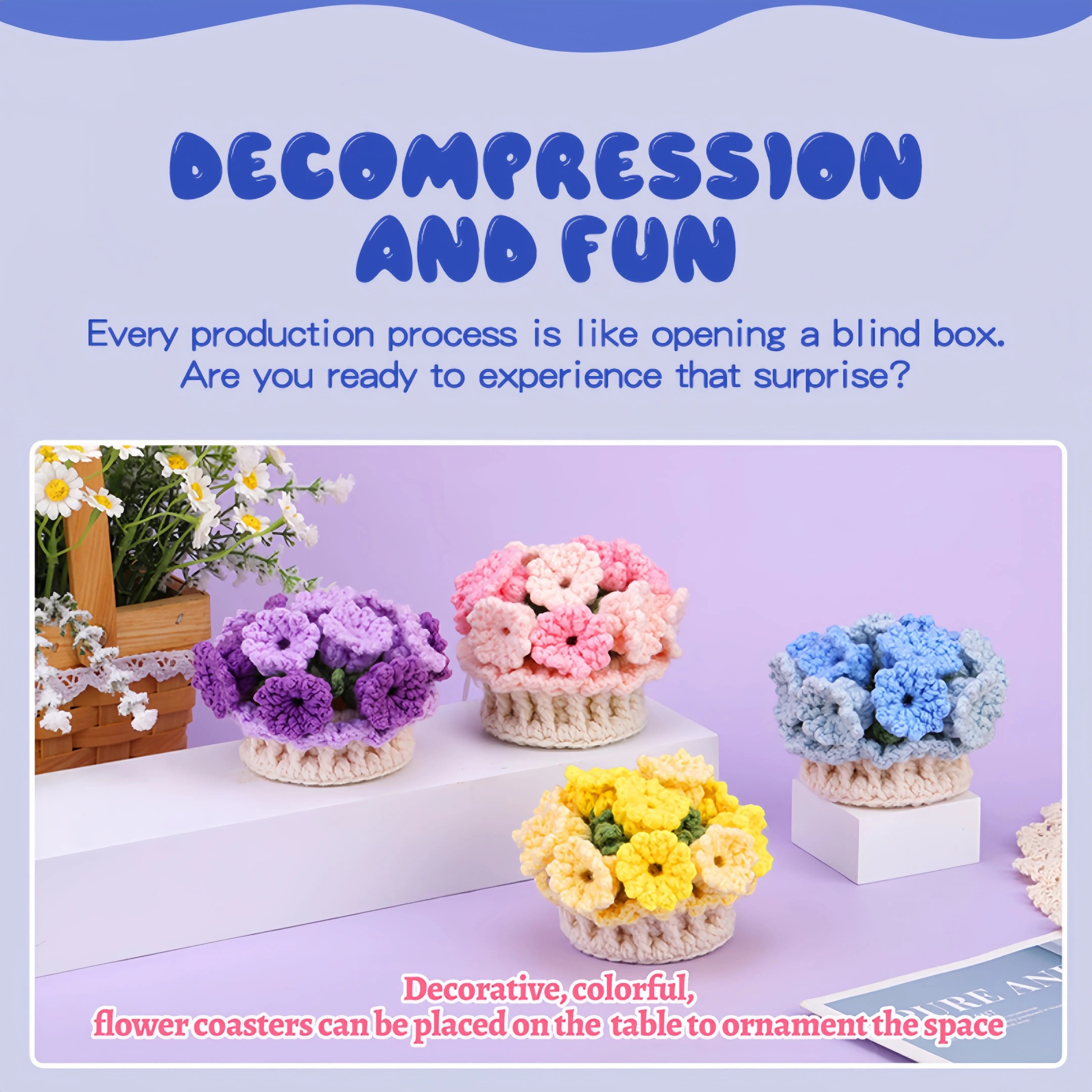 BowLift | DIY Coaster Set – Create Unique Floral Designs Yourself