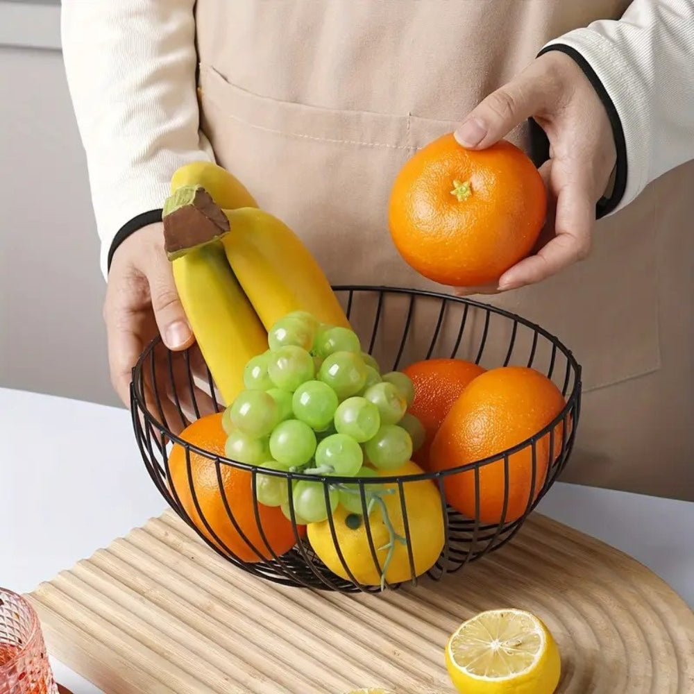 BowLift | Decorative Round Iron Fruit Tray