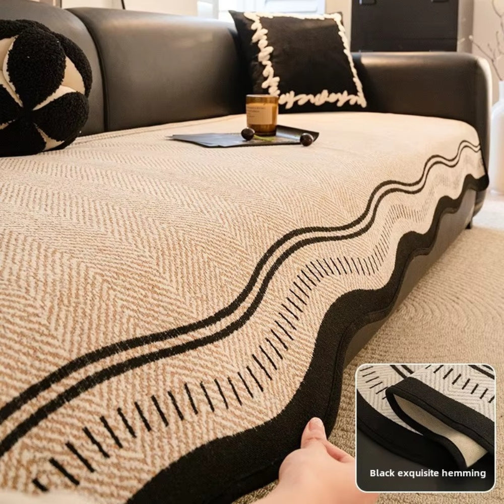 BowLift | Modern Wave Anti-Slip Sofa Cover