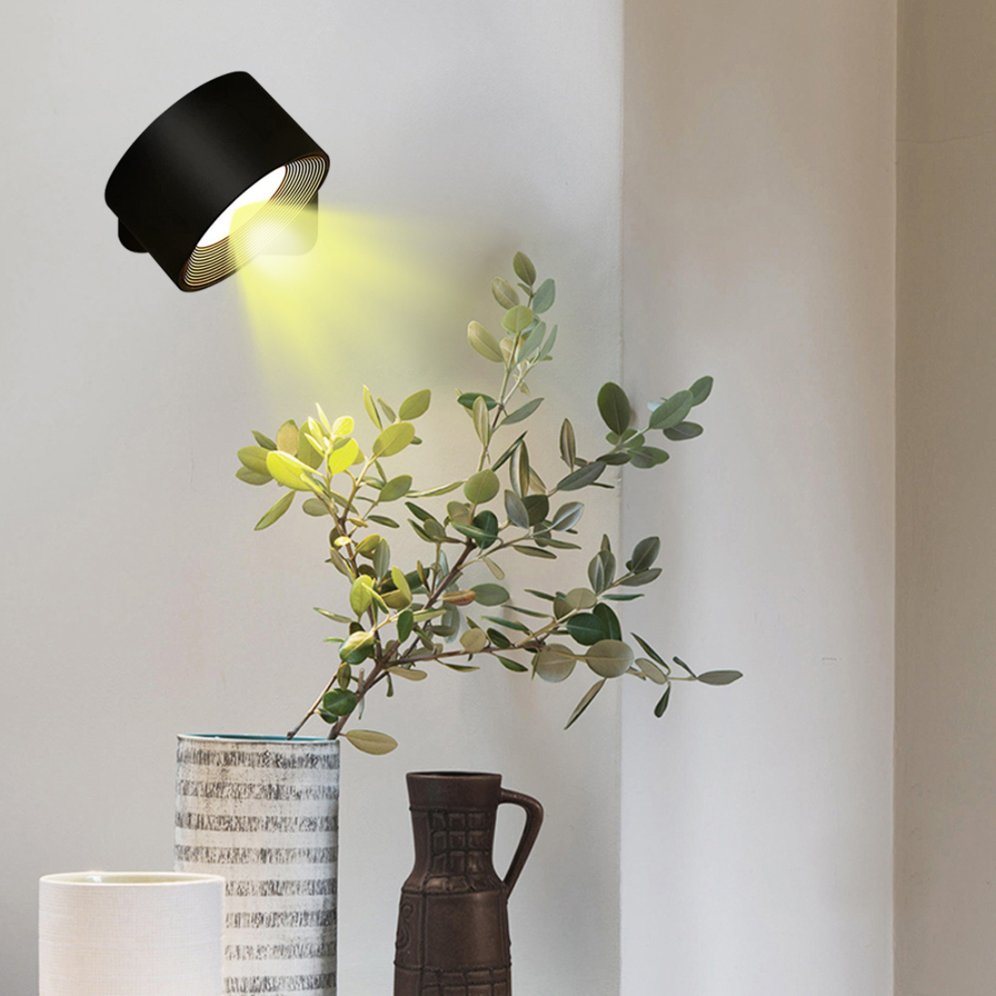 BowLift | FlexiLamp – Cordless rechargeable 360° wall lamp