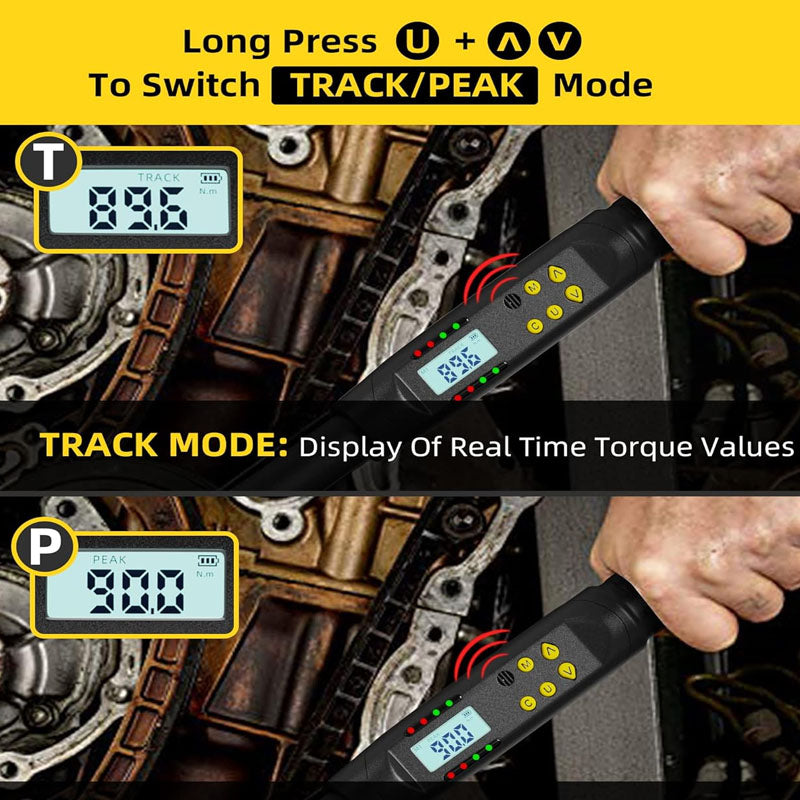 BowLift | 1/2 Inch Drive Digital Torque Wrench 17-340n.m Torque Range Acc to ±2% with LED Buzzer