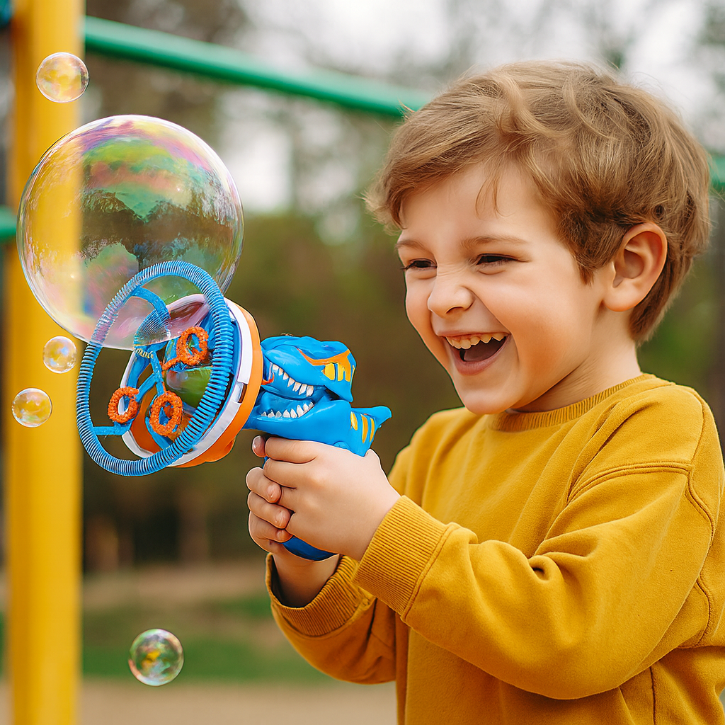 BowLift | Bubble Machine Dinosaur Toy Outdoor Activity