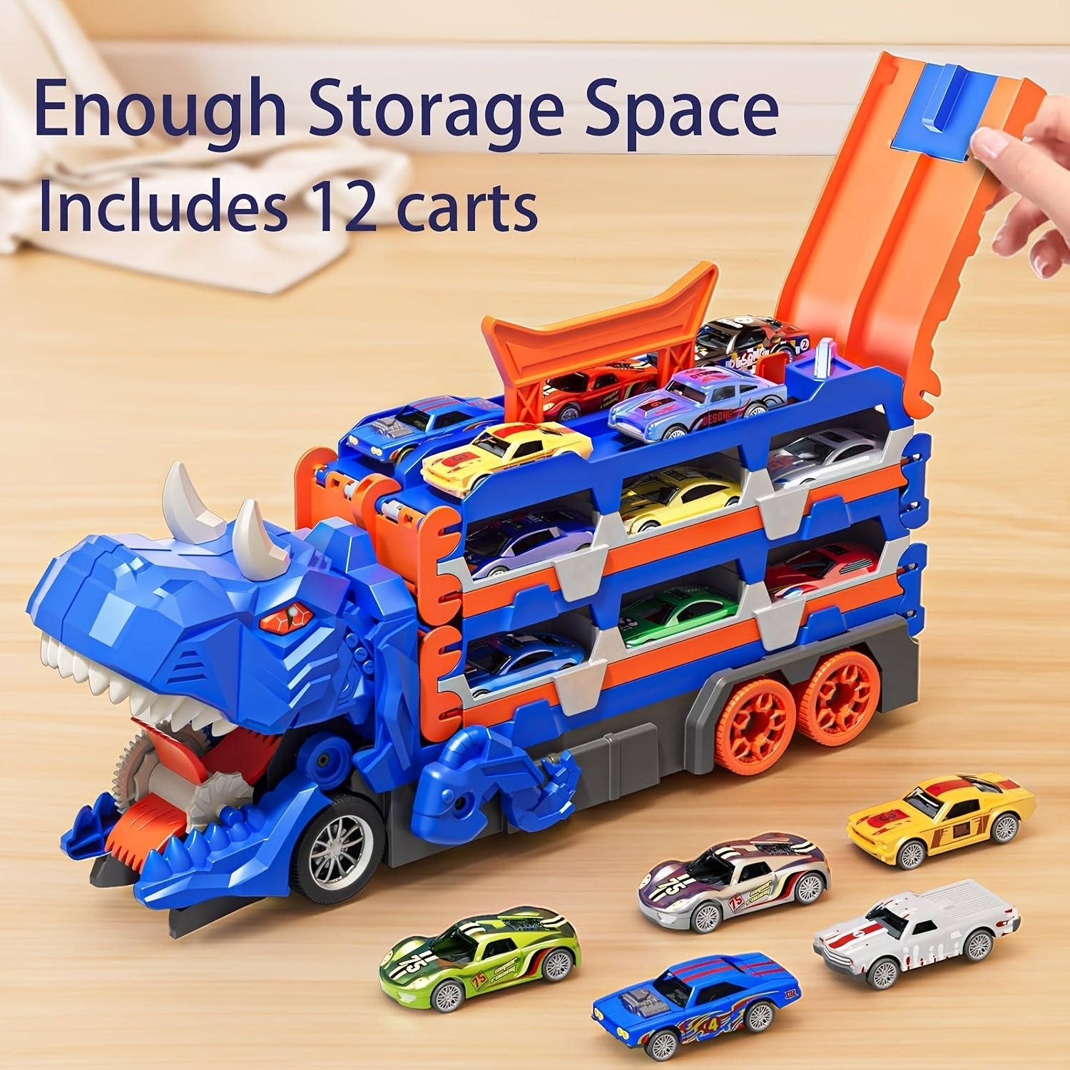 BowLift | Dinosaur Car Carrier Truck Toy Cars