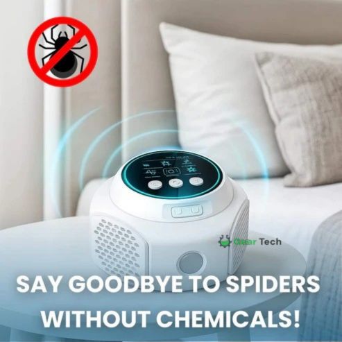 BowLift | Plug-In Ultrasonic Spider Repeller | Chemical-Free. Safe & Silent for Home Coverage