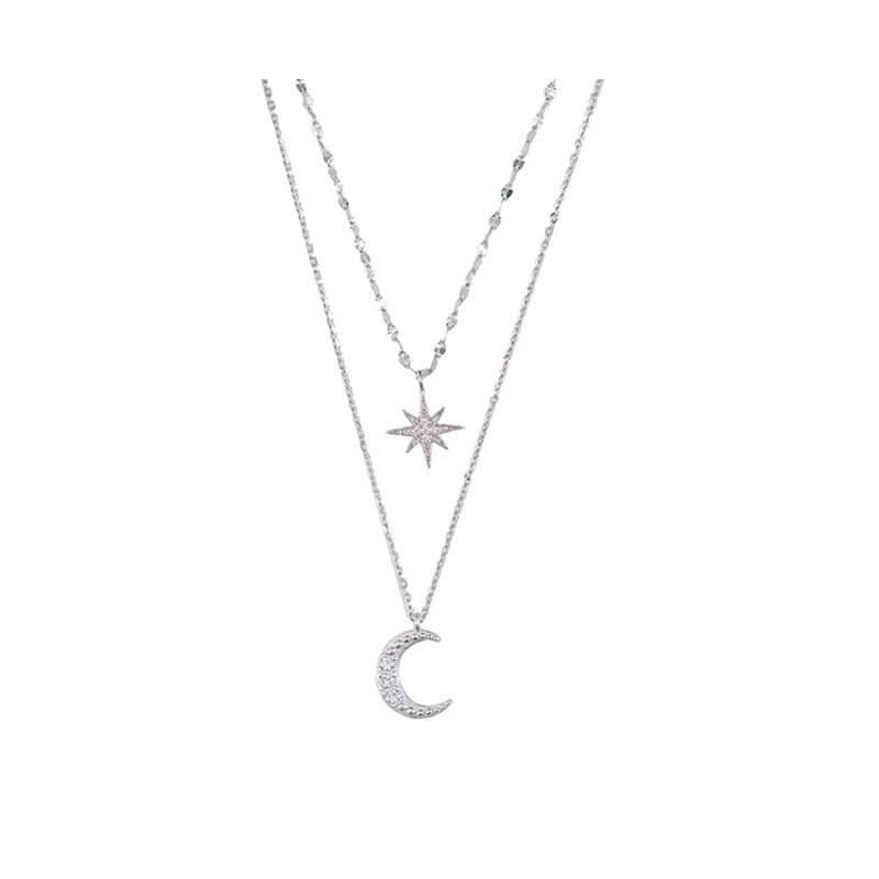 BowLift | Double moon necklace for elegance & romance