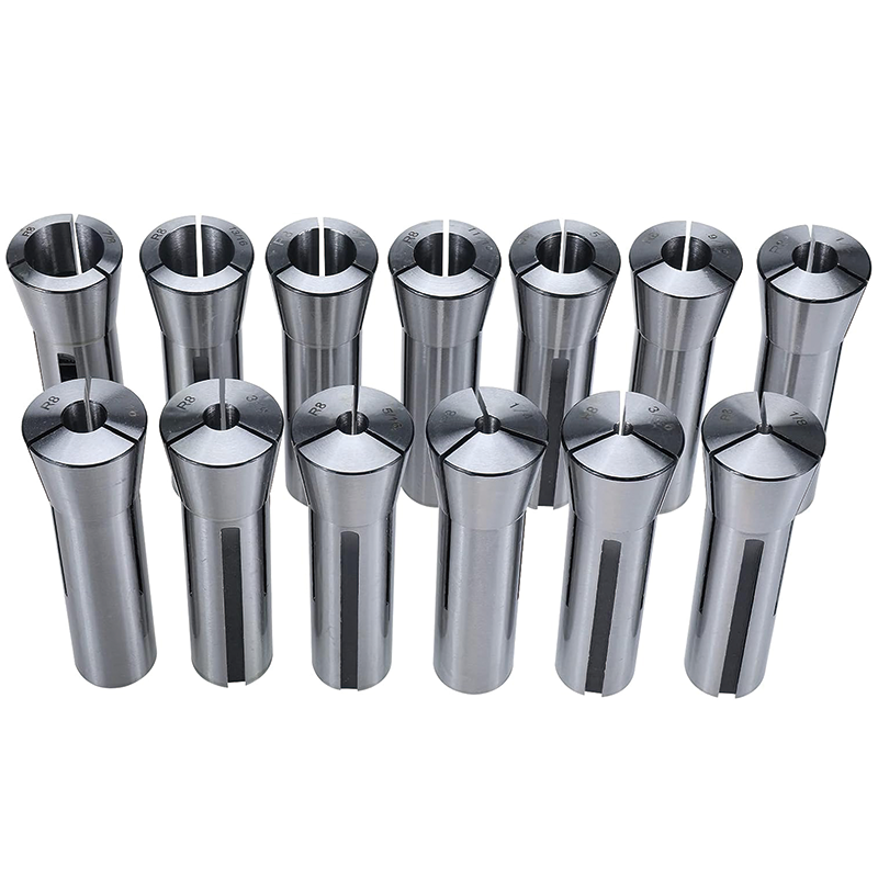BowLift | 13 pc Precision R8 Collets Set, 1/8" to 7/8" Mill Chuck Holder for Milling Machine Drill Presses Boring Machine Machining Lathe