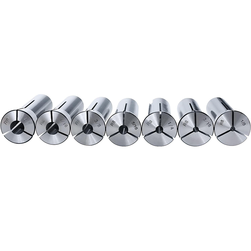 BowLift | 13 pc Precision R8 Collets Set, 1/8" to 7/8" Mill Chuck Holder for Milling Machine Drill Presses Boring Machine Machining Lathe