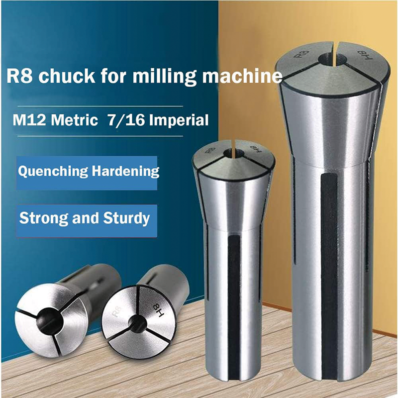 BowLift | 1 Pcs R8 Precision Round Spring Collet, 5/16-inch Mill Chuck Holder, for Milling Machine Drill Presses Boring Machine Machining