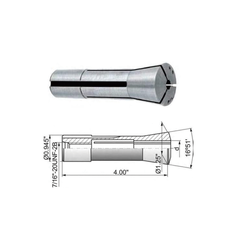 BowLift | 13pcs Precision Round Spring Collet Set, 1/8-7/8 x 1/16Ths for Milling Machine Drill Presses Boring Machine Machining Center