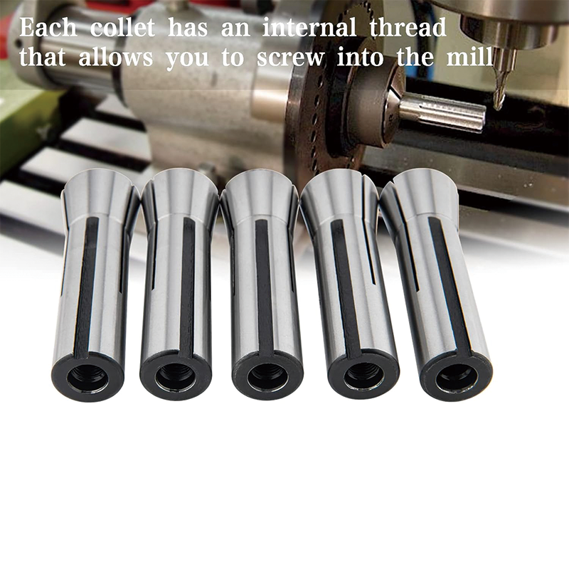 BowLift | 13Pcs Precision R8 Collet Set, Mill Chuck Holder with 13 Labeled Storage Boxes for Milling Machine Drill Presses Boring Machine Machining