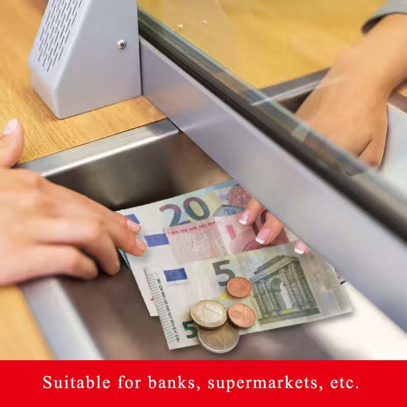 BowLift | 12" x 10" x 1.6" Stainless Cash Register Receipt Slot Money Window Channel Steel Drop-In Deal Tray Bucket Suitable For Hospital Gas Stations Bank