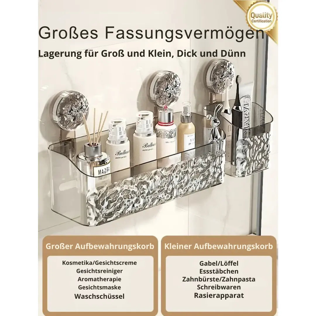 BowLift | Shower shelf with glacier design – Stylish organization in the bathroom