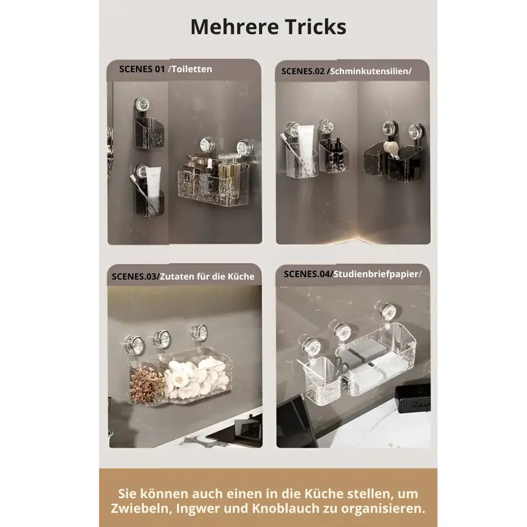BowLift | Shower shelf with glacier design – Stylish organization in the bathroom