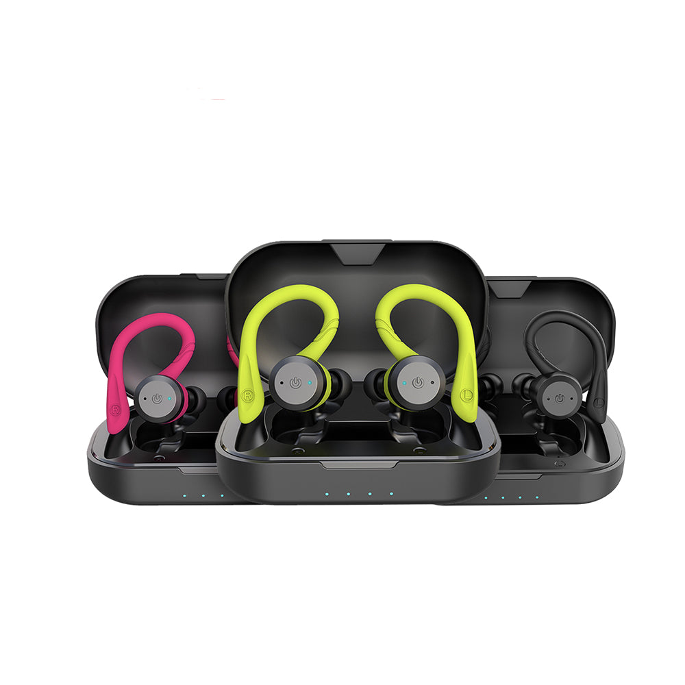 BowLift | Vega Waterproof Wireless Sport Earbuds – 20 Hours Playtime | Bluetooth 5.0, IPX7 for Swimming & Fitness