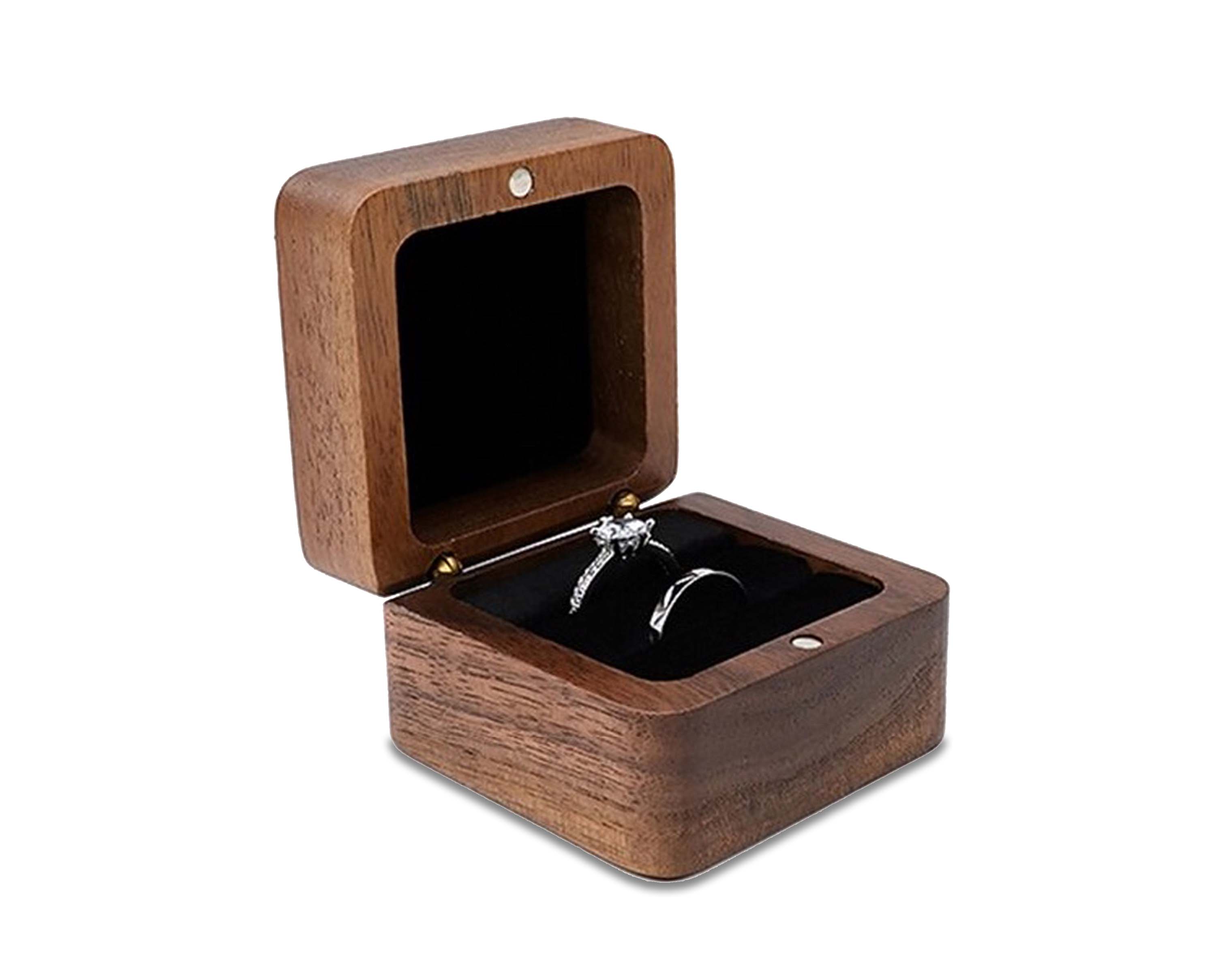 BowLift | Wooden boxes | Wooden jewelry box, wedding ring box, earring rings