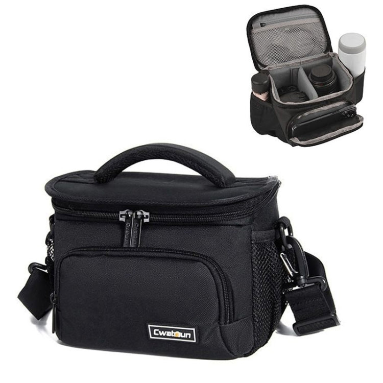 BowLift | Cwatcun D67 Crossbody Camera Bag Photography Lens Shoulder Bag, Size: 22 x 15 x 15cm S(Black)
