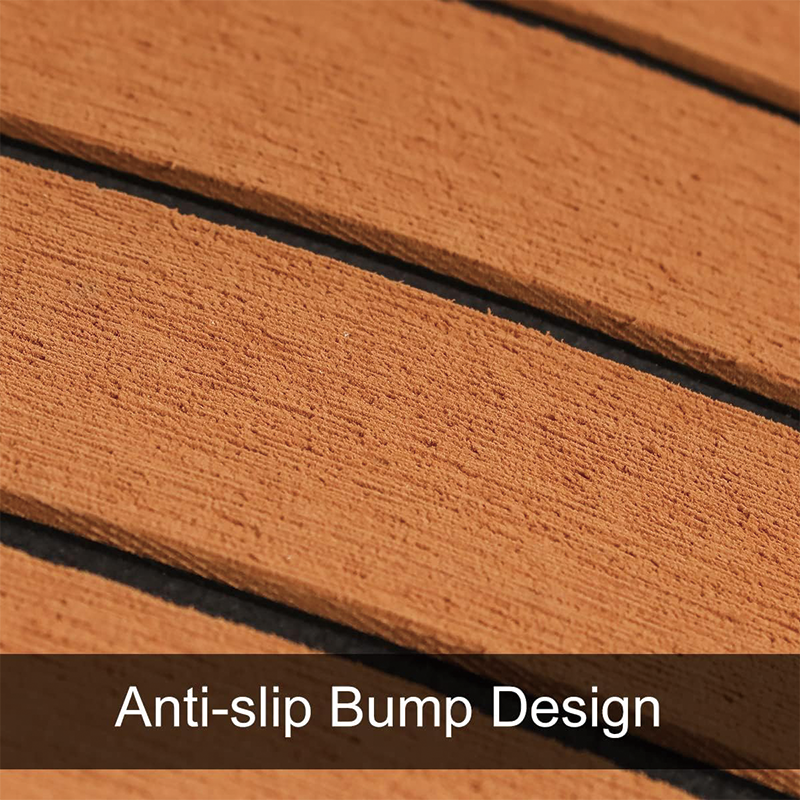 BowLift | EVA Foam Teak Floor Decking Sheet,94.5''x31.5'',for Boat Yacht Non-Slip and Self-Adhesive Sea Deck Boat Flooring Pad Swimming Pool Mat
