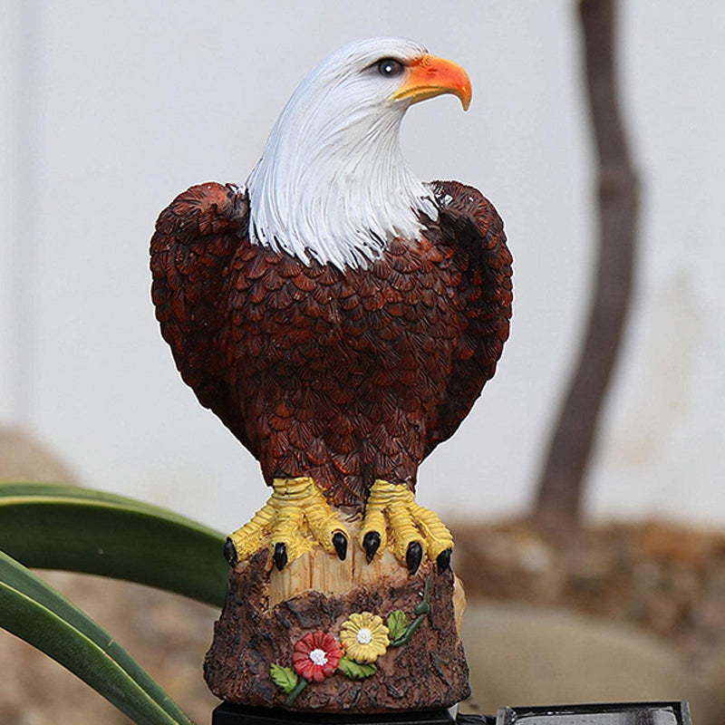 BowLift | Eagle figurine Garden Solar post