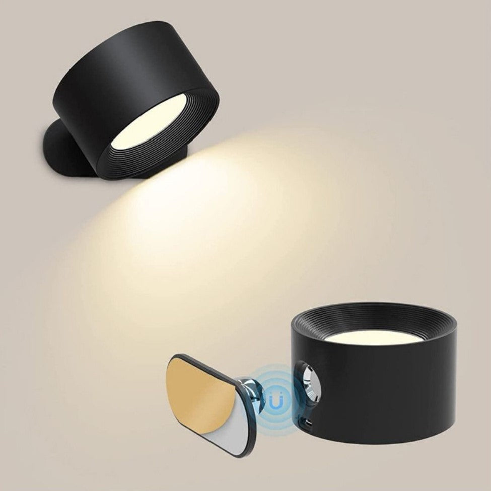 BowLift | Spotlight Wireless Wall Lamp - 360° Rotation, Dimmable, Rechargeable Wall Light
