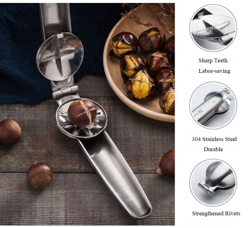 BowLift | Stainless Steel Chestnut Peeler for Easy Shelling