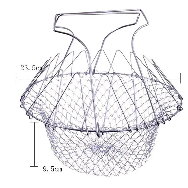 BowLift | Stainless Steel Cooking Basket with Handles – Easy Draining & Serving