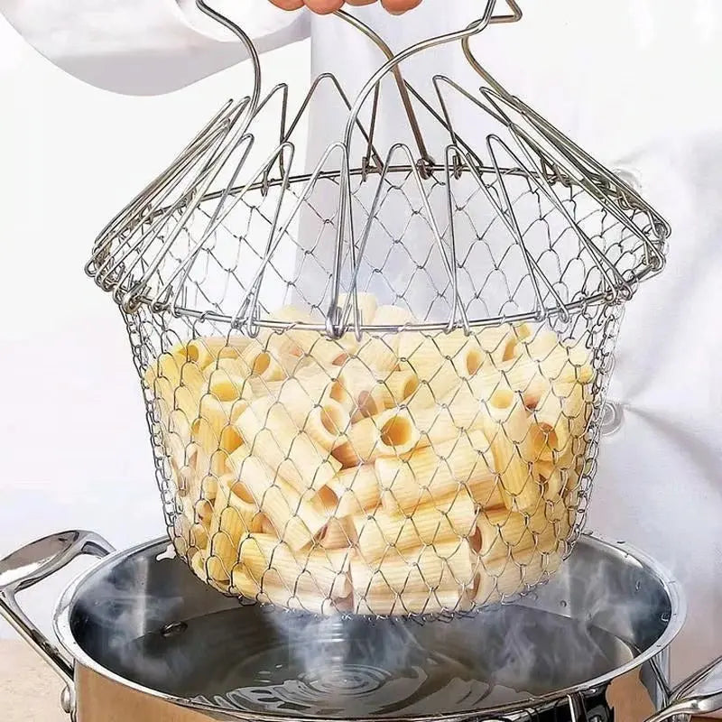 BowLift | Stainless Steel Cooking Basket with Handles – Easy Draining & Serving