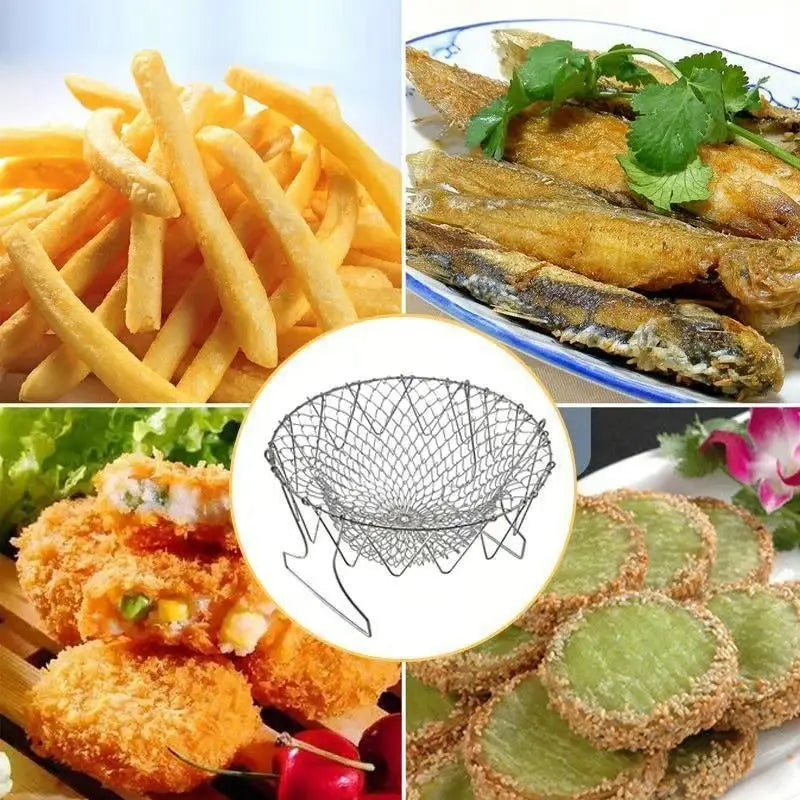 BowLift | Stainless Steel Cooking Basket with Handles – Easy Draining & Serving