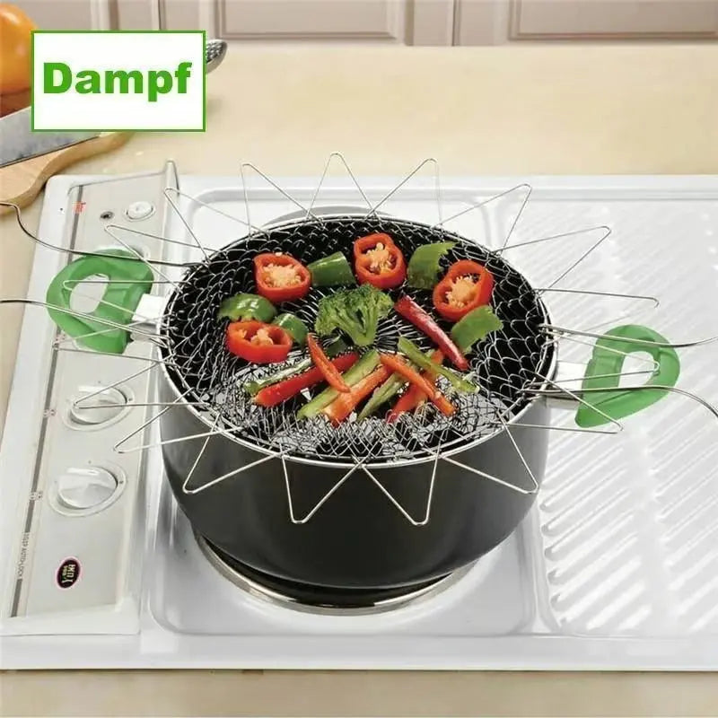 BowLift | Stainless Steel Cooking Basket with Handles – Easy Draining & Serving