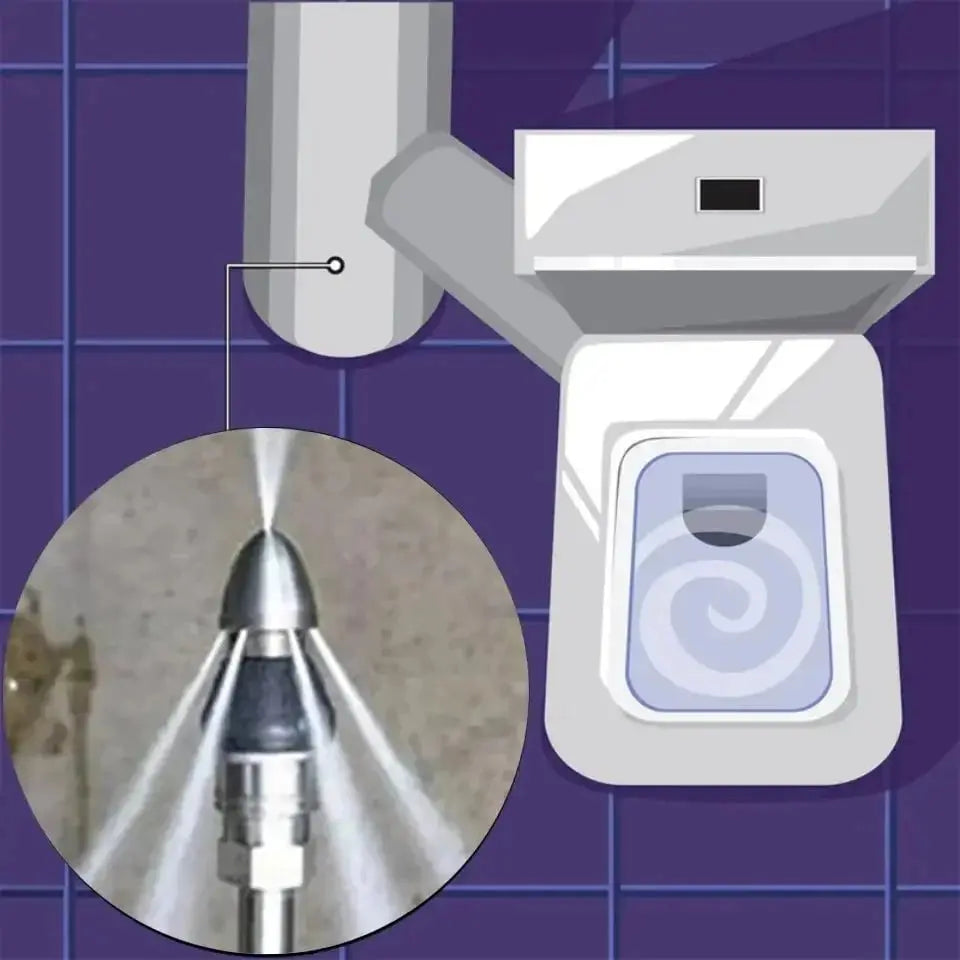 BowLift | Stainless Steel Pipe Cleaning Nozzle with High Pressure Water Jets
