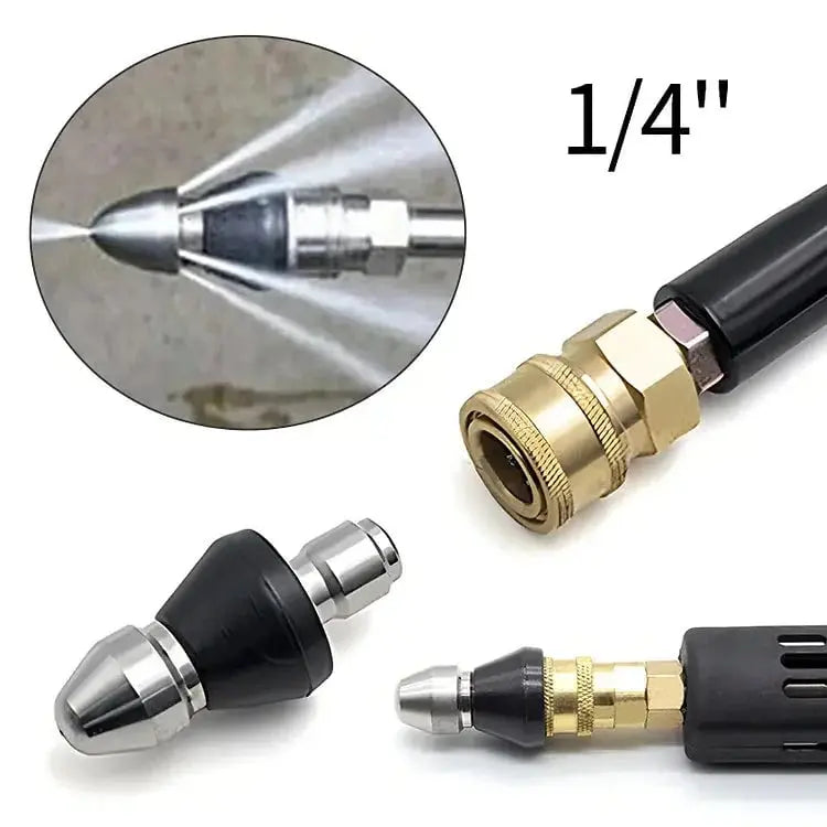 BowLift | Stainless Steel Pipe Cleaning Nozzle with High Pressure Water Jets