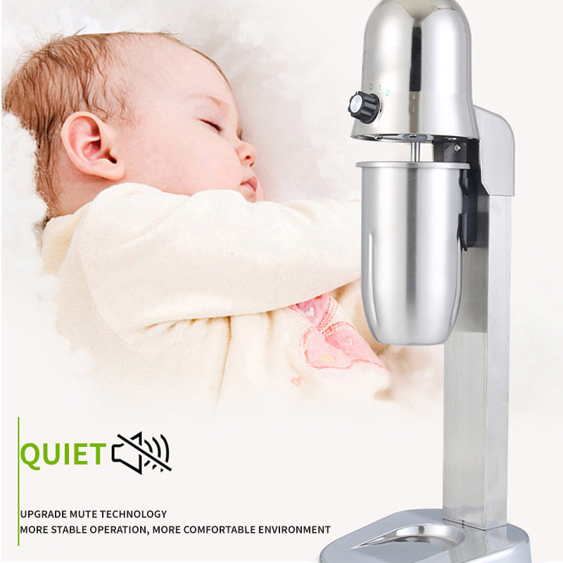 BowLift | Stainless Steel Milkshake Maker 360W Double Head Classic Milkshake Maker 800ml Cups (Stainless Steel/PC)