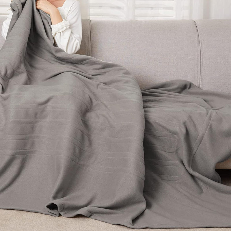 BowLift | Heated Blanket Electric Throw 72" x 84" Full Size Quilted Fleece for Couch Sofa, Machine Washable