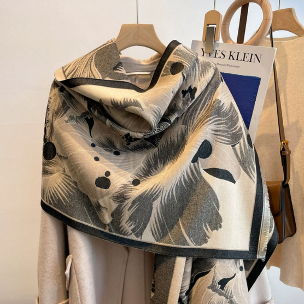 BowLift | Elegant Floral Jacquard Woven Scarf